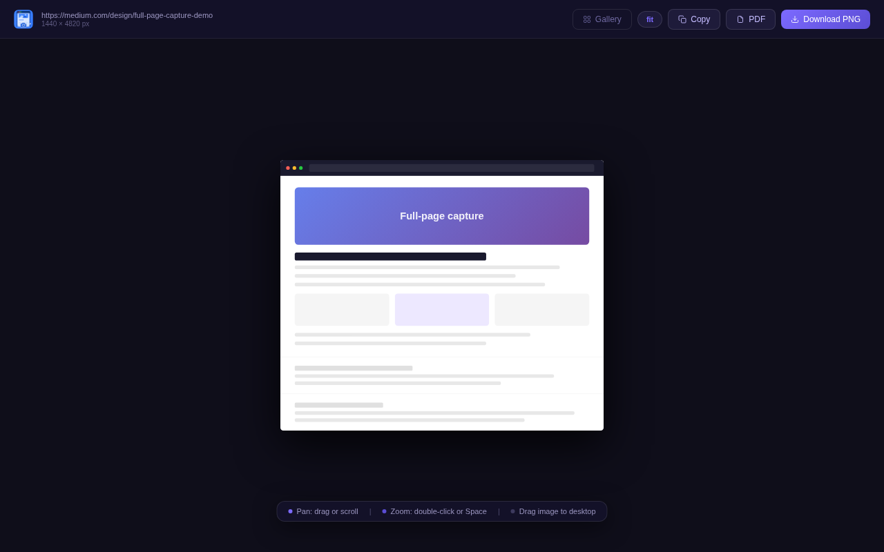 SnapInk screenshot gallery interface